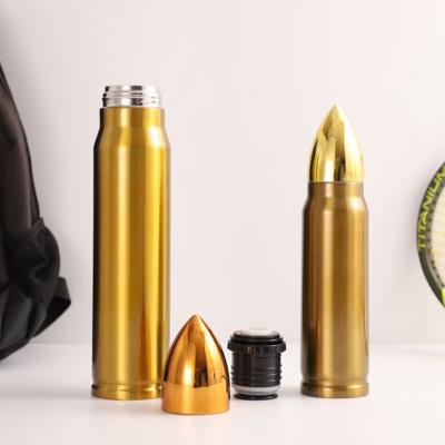 China 500ML 350ML Viable Stainless Steel Vacuum Insulated Bullet Flask Water Bottle for sale