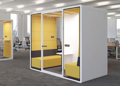 China Acoustic Soundproof Office Booth Solid Panel Sound Insulation Booth Customized for sale