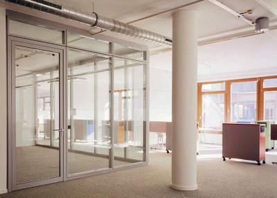 China Office Fireproof Glass Room Divider Wall 90mm 108mm Fire Rated Office Glass Partitions for sale