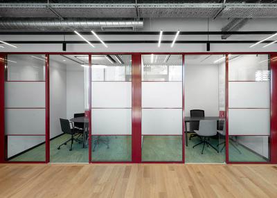 China 2024 Hot Sales Glass Partition Wall Profile For Commercial Spaces Customized Glass Or Solid Optional for sale