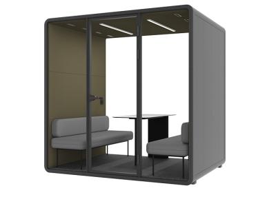 China excellent production technology cutsomized size office meeting pods with air conditioner indoor acoustic movable box Te koop