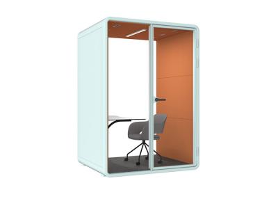 China M Size Large Single Person Space Office Phone Booths With Desk Support Install Air Condicion For Working Silent Study Pods for sale