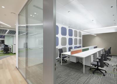 Κίνα Customized Glass Partition Featuring High-transparency Glass Materials With Aluiminum Frame προς πώληση