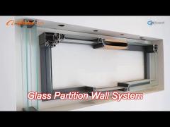 new modern customized demountable glass partition soundproof office partition glass wall