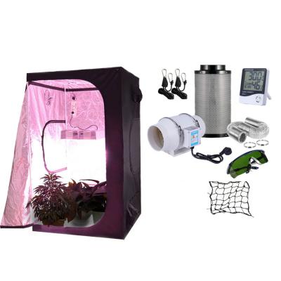 China Customized Aluminum Indoor Hydroponic Complete Garden Greenhouse Darkroom Plant Lamp 100W 240W 480W 720W Tent Grow Light Kits for sale