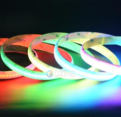 China DC12V WS2811 Hotel Color Pixel Dream Digital Accessible Flexible FOB Strip High Density COB LED Full Color Strip Light for sale