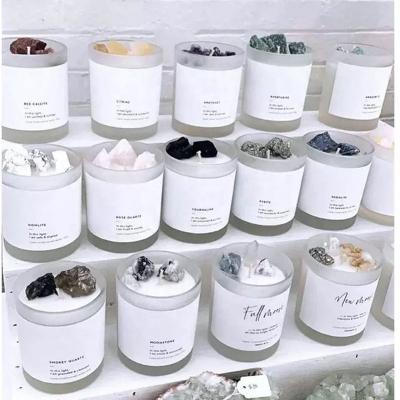 China Luxury Scented Candles Luxury Soy Wax and Fragrance Oils Aromatherapy Aroma Candles with Glass Jar Tin Gift Box for sale