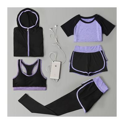 China 2021 breathable the new designed knitted quick-drying breathable yoga sets fitness women for sale