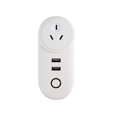 China De Tuya AU WiFi Smart USB Mini 3 PIN Mulit Smart Power Plug Residential/Multi-Purpose Plug Australia Alexa Socket for sale