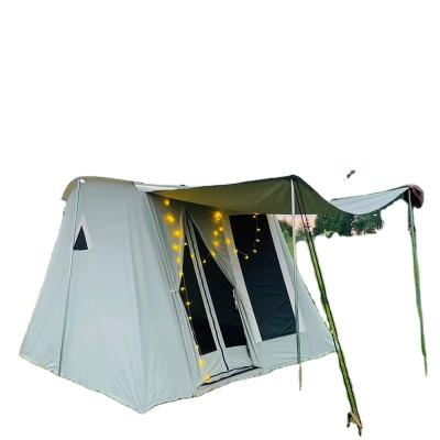 China New Type Spring Camping Tent Waterproof Canvas Cotton Flex Bow Tent Rainproof Tent for sale