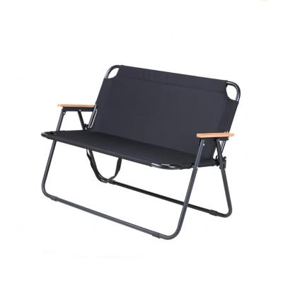 China Durable Hot Sale 600d Oxford Cloth Asia Outdoor Chairs Folding Double Twin 2 Person Camping Chair for sale