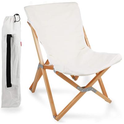 China Best Outdoor Portable Beach Furniture Camping Canvas Folding Camping Chair Wood Folding Camping Chair Beech for sale