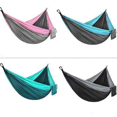 China Adult Ultra Light Nylon Color Portable Hammock For Double Person - Perfect Camping Recreation Hammock Swing for sale