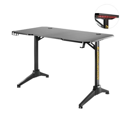 China ARES WING Conqueror Gaming Desk With RGB Multicolor Lights Lighting Modern Wholesale Computer Game Table PC Desk From Amazon Hotsell for sale