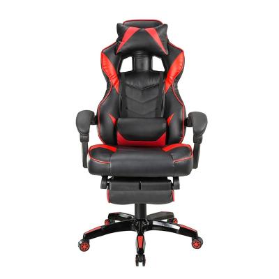 China Extended Gaming Chair Retractable PU Leather Weightless Footrest Playstation Gaming Chair Customize Embroidery Logo Chair For Game for sale