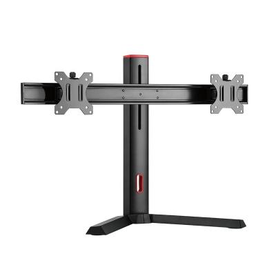 China ARES WING Dual Screen Freestanding Pro Gaming Monitor Steel Stand with Earphone Stand OEM Monitor Wholesale Single Desk Mount for sale