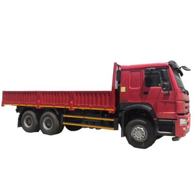 China Chinese Sinotruk 336hp 371hp 6X4 HOWO 10 Wheeler Cargo Truck Trailer Flat Bed Truck 11963*2496*3215 for sale