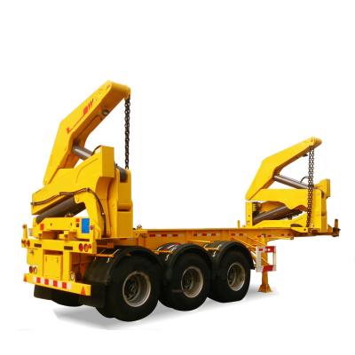 China heavy duty 36t axle capacity truck trailer trailers 3 side loader container for sale for sale