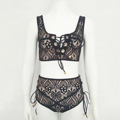 China Sexy Mature Women Lingerie Spandex / Nylon Women Underwear Set Sexy Lace Corset Sexy Lingerie for sale