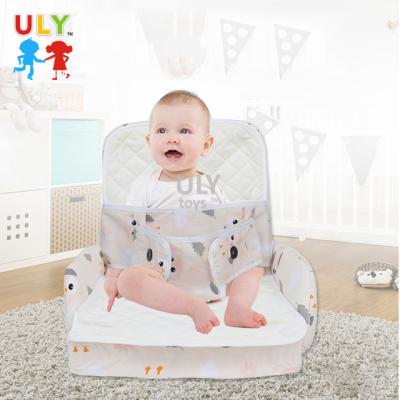 China Tasteless Multifunctional Baby Compartment Bed With Seat Foldable Bed With Safety Belt for sale