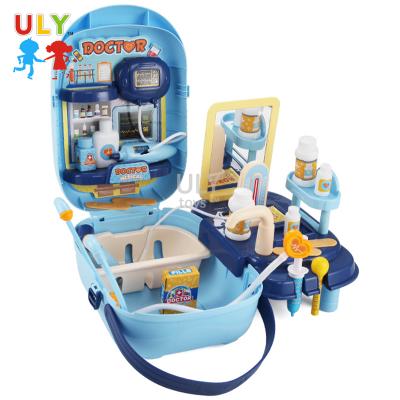 China Made Quality Portable ABS Kids Doctor Toys Set Medical Doctor Kit Toy Doctor Toys For Children for sale