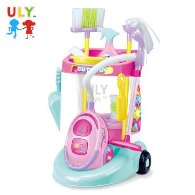 China Made Of Safe High Quality Materials Complete Sell Kids Cleaning Toys Set Toy Vacuum Cleaner For Kids Pretend Play Toys Gift for sale