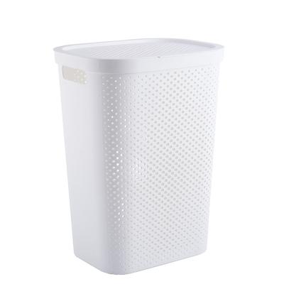 China Sustainable Household Trash Dirty Plastic Clothes Washing Bins Organizer for sale