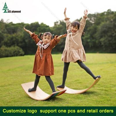 China Sense Training Christmas Top Selling Gift For Kids, Sense Training Plywood Wii Fit, Kids Balance Wood Board for sale