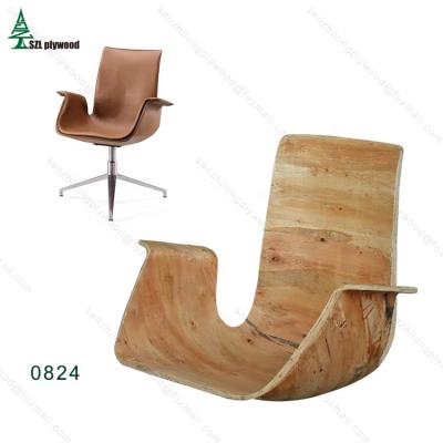 China Eucalyptus plywood frame office chair office chair plywood frame office chair simple modern plywood leather frame for sale