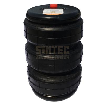 China Universal 3S2300 Triple Complicated Rubber Air Ride Lift Shock Bag Spring Bellow Rubber Suspension for sale