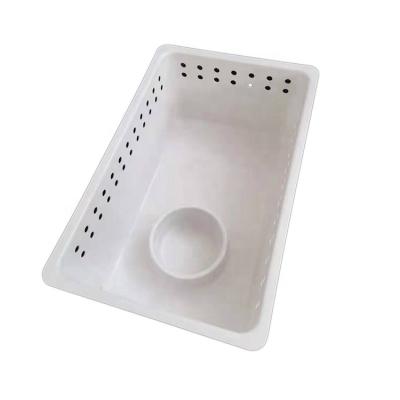 China Plastic Empty Snake Feeding Product Shaped Snake Feeding Tub for sale