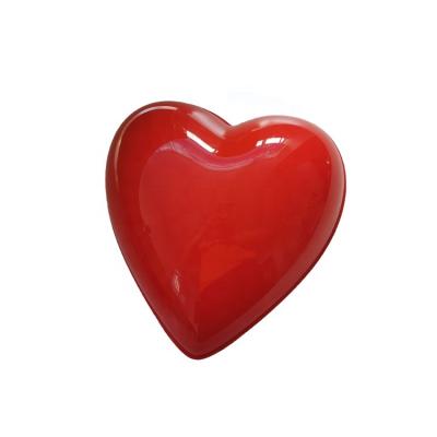 China Europe 3D Heart Shaped Creative Transparent Vacuum Forming Red Polycarbonate Crafts for sale