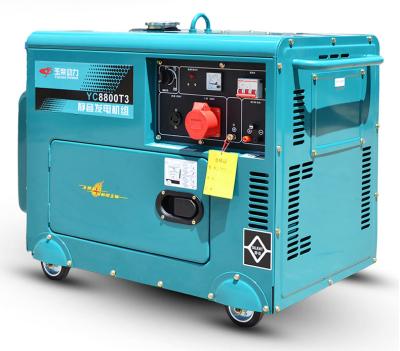 China Portable Diesel Genset Diesel Generator Promotion Price Genset YC7800T for sale