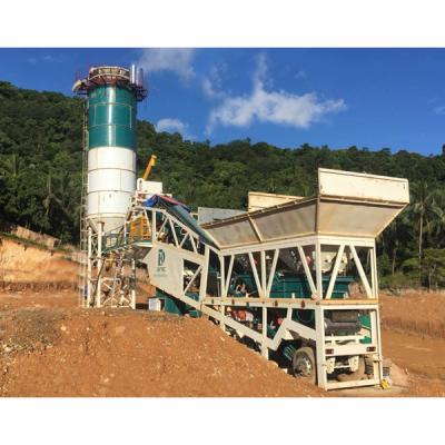 China Construction worksÂ   YHZS60 Small Mobile Concrete Batching Plant Prepared for sale