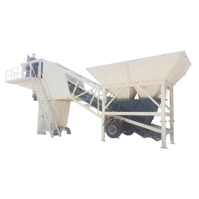 China Building Material Shops 35m3 Small Mobile Concrete Batching Plant Prepared For Sale for sale