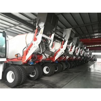 China Building Material Stores DK Self Propelled Cement Mixer Truck Loading Concrete Mixer for sale