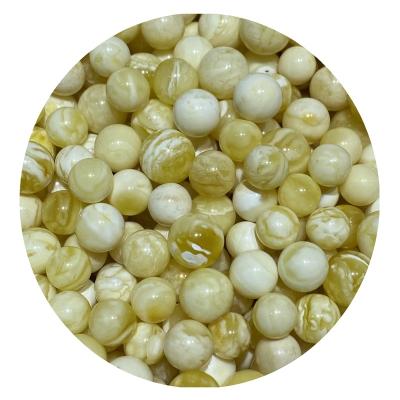 China High Quality Russian Polishing Amber Beads The Factory Outlet Natural Natural Baltic Amber White Amber Bead is 10-14mm for sale