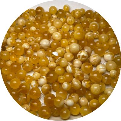 China Polishing Natural Russian Amber Diameter 14-23 mm Demon Grain Amber Yellow Amber Beads for sale