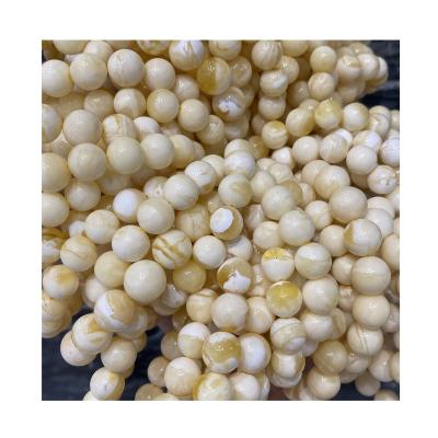 China High quality porcelain polishing white amber 10-12mm diameter natural baltic amber from rare factory outlet in Russia for sale