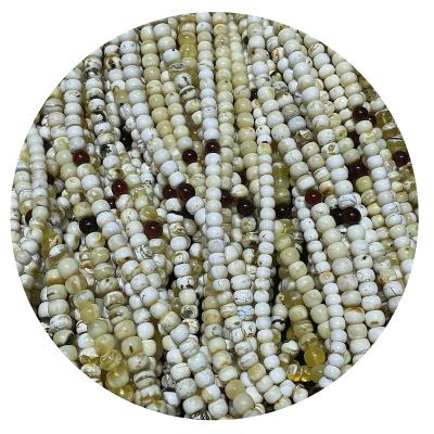 China Outlet Factory Muslim Prayer Beads White Natural Baltic Amber Long Necklace High End White Amber Band for sale