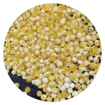 China High Quality Polishing Russian Amber Beads Golden White Bead Factory Outlet Natural Baltic Amber Beads High Quality Diameter 10-14mm for sale