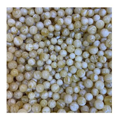 China Diameter 10-14mm High Quality Porcelain White Beads Factory Outlet Polishing Natural Natural Baltic Amber Yellow and White Beads for sale