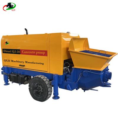 China Construction Engineering Mobile Cheap Diesel Concrete Pump / Small Concrete Pump Machinery Parts for sale