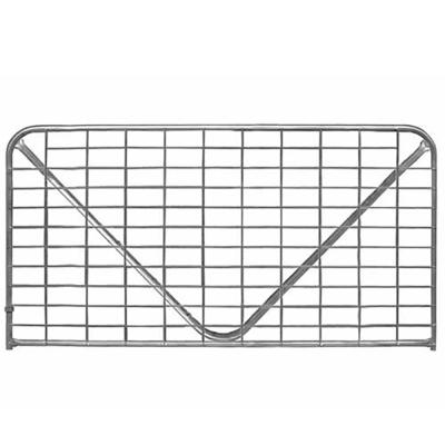 China Easily Assembled Galvanized Welded Steel Farm Gate Mesh With N Brace for sale