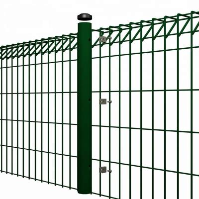 China Easily Assembled Folding Cylinder Desk Triangle BRC Welded Wire Mesh Fence for sale