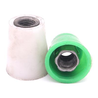 China Traditional Plastic Cone Nut Forms Accessory D Cone Formwork Used With Flat D Shape Link Rib Joint Construction Material Concrete Building for sale