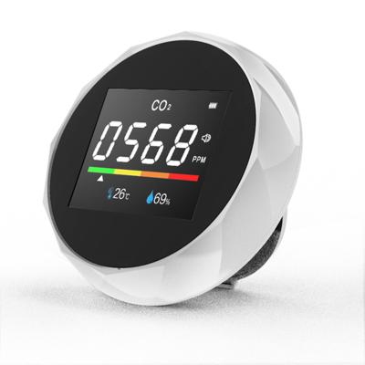 China New CO2 Detector Digital Carbon Dioxide Portable CO2 Meter Stable PPM Indoor Desktop Detector for sale