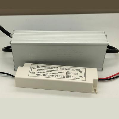 China ELV MLV phase cut forward phase leading edge reverse trailing edge led power supply ip67 phase cut dimming led driver 120w waterproof cUL FCC approved l led electric power supply for sale