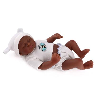 China Baby Doll - Reborn Baby Doll Toy Full Soft Silicone - African Doll 25CM Mini Soft Vinyl Reborn Baby Doll for sale