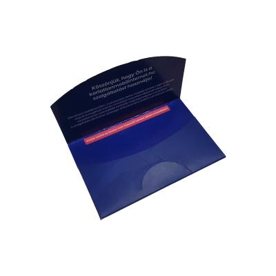 China New fashion personal design style paper gift certificate envelope with custom logo for sale